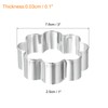 uxcell 2Pcs 1" x 3" x 3" Cookie Cutter for