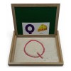 Bandeja De Grafomotricidad Montessori,pizarrón Blanco Verde