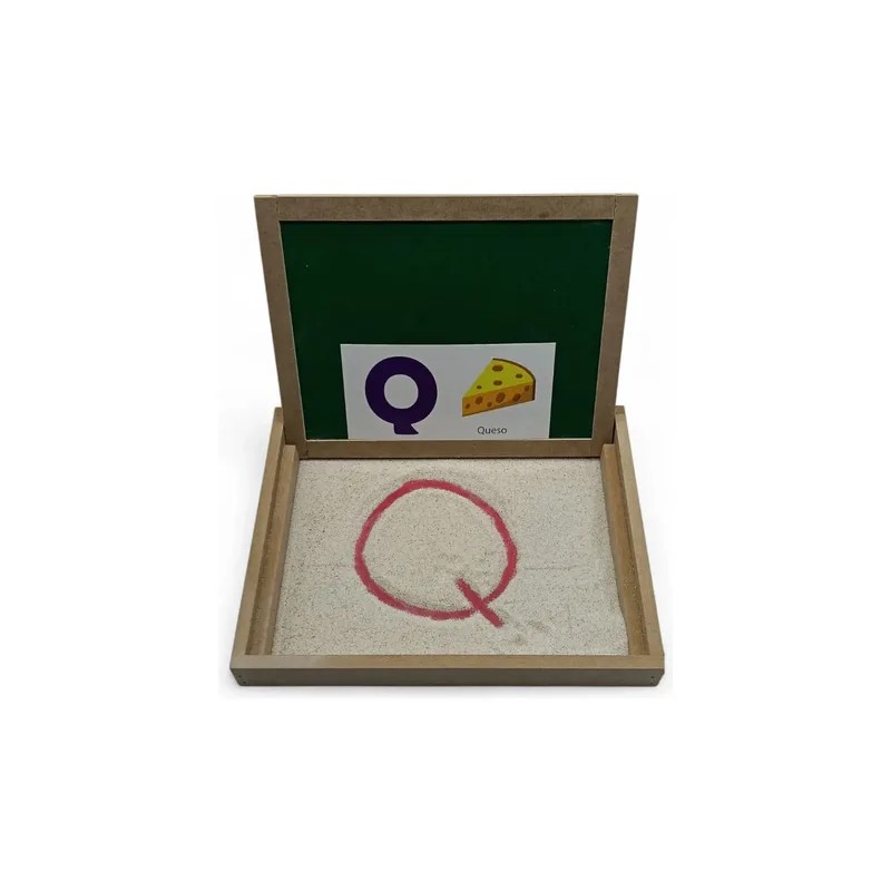 Bandeja De Grafomotricidad Montessori,pizarrón Blanco Verde