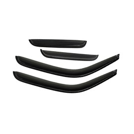 Azuresea 4pcs Side Window Wind Deflectors Door Window Visors Rain Guards Outside Mount Style Dark Smoke Tint for Jeep for Grand Cherokee 1999-2004
