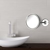 Jerdon Wall Mount Chrome Finish Makeup Mirror – 5X Magnification
