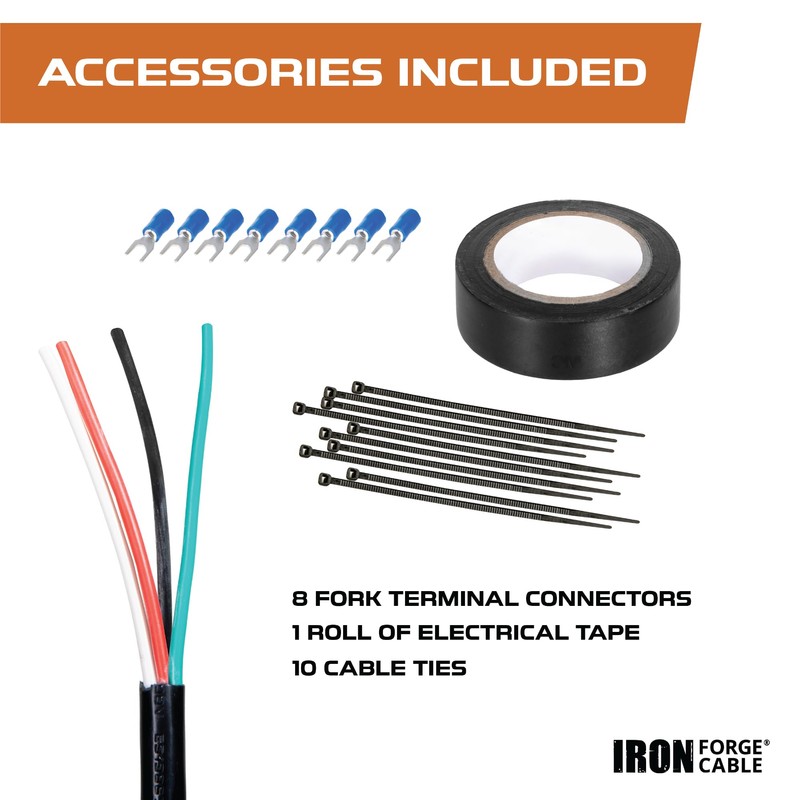 Iron Forge Cable 14/4 Mini Split Wire - 50ft, 300V,