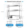 Shrivee Over The Sink Dish Drainer Drying Rack, Full Stainless