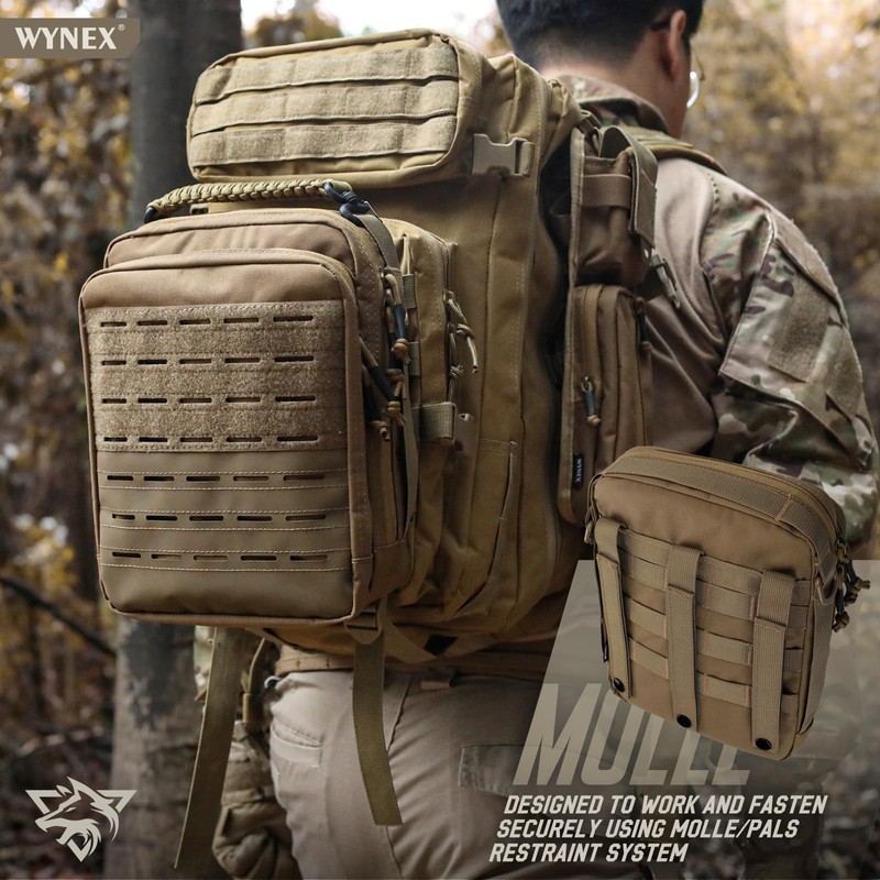 WYNEX Tactical Molle Admin Bag, Utility EDC Bag Organizer Modular