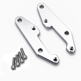 LEDISHUN for CBR650R CB650R Motorcycle Raised Foot Pegs CNC Aluminum (for Honda Vehicle) (Silver)