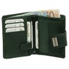 Luxury Leather Ladies Purse Wallet XXL Wallet with Press Stud