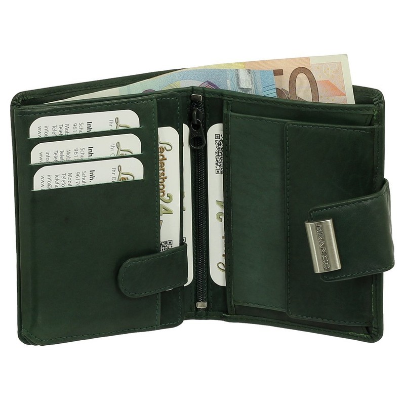 Luxury Leather Ladies Purse Wallet XXL Wallet with Press Stud