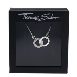 Thomas Sabo Women's Together Forever Silver Zirconia Necklace of Length 40-45cm SCKE150159