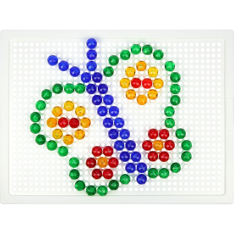 Lena 35621 Mosaic Plug-In Game Set, Mosaic with 140 Plugs