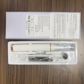 Plaque Remover for Teeth, Painless Tartar Remover for Teeth, Dental Calculus Remover Teeth Cleaning Kit 3 Adjustable Modes and 3 Replaceable Heads, Home Cleaning Kit Christmas Gift - Specification: white