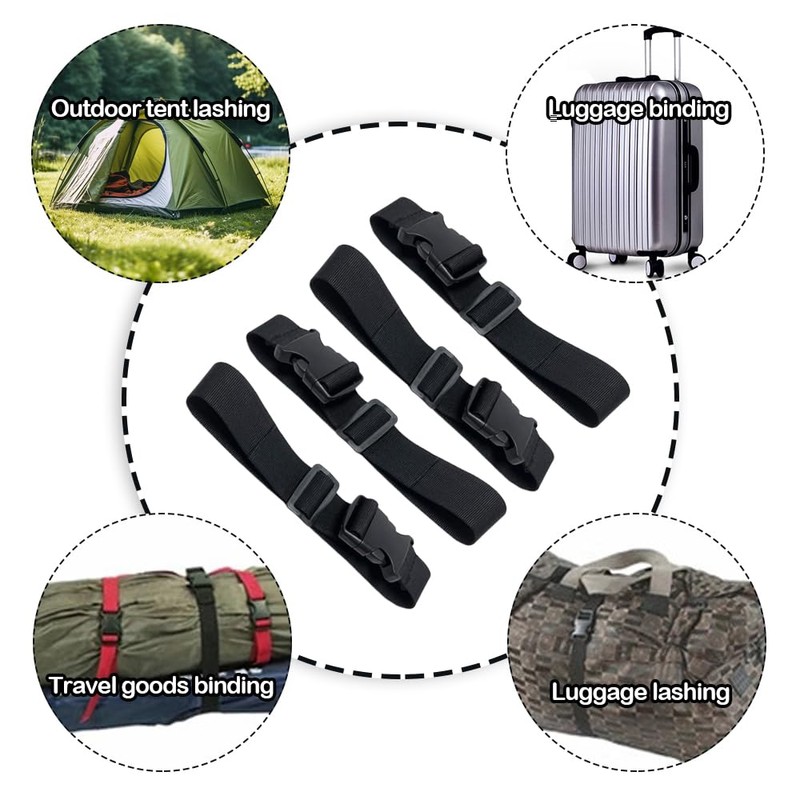 PMTFUMY 4 PCS Adjustable Backpack Chest Strap,Chest Belt for Backpack