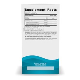 Nordic Naturals | Suplemento Alimenticio Omega‑3 | 690 mg Omega‑3 Totales (EPA+DHA) por Porción (2 Cápsulas) | 60 Cápsulas Blandas Sabor Limón | Non‑GMO | Sin Gluten | Sin Lácteos | Certificado Friend of the Sea | 1 Mes de Uso