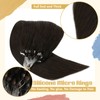 Sunny Micro Human Hair Extensions Darkest Brown Micro Ring Extensions