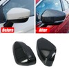 1Pair Side Door Rear View Mirror Cover Decor Trim for
