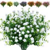 JOYGAR 24 Bundles Artificial Flowers Fake Boxwood Shrubs UV Resistant