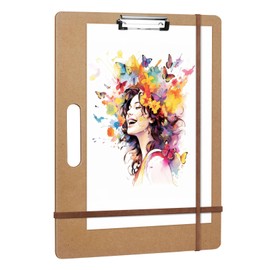 tutata 13 x 17 Drawing Board, Sketch Board with Handle, Portable Art Clipboard for Drafting, Fit in Artist Tote