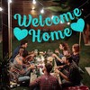 MDLLDM Welcome Home Banner,Welcome Home Decorations, Welcome Home Glitter Large