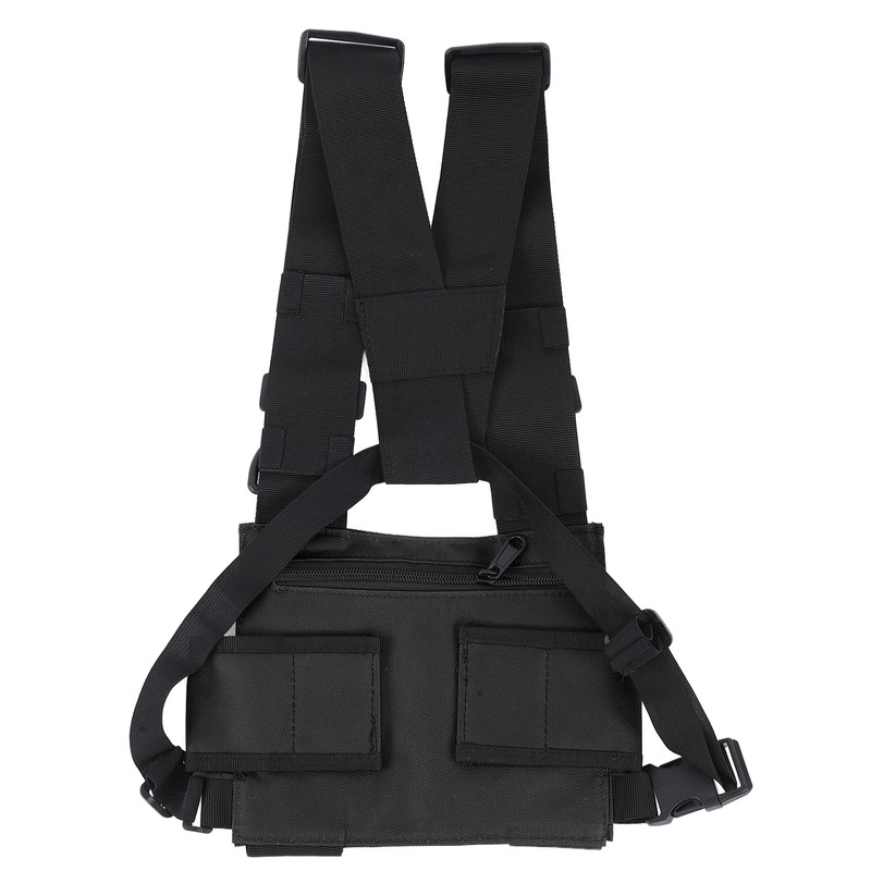 Chest Pack Adjustable Multi Pocket Functional Harness Front Vest Rig