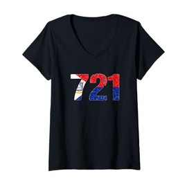 Womens 721 Sint Maarten V-Neck T-Shirt