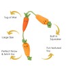 Smart Garden ZOON Plush Fun Tugga Carrots tug of war