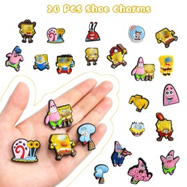 Shoe Charms for Kids Charms for Croc, Cartoon Shoe Decoration Charms Girls Boys, Cute Shoe Pins PVC Shoe Decoration Accessories for Bracelet Wristband & Birthday Gift Party Favor