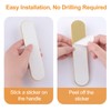 MOROBOR Self-Stick Oval Sliding Door Pulls, 2pcs Brushed Gold Aluminum