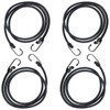 DARENYI 2m Heavy Duty Bungee Cords with Hooks, 4 Pack