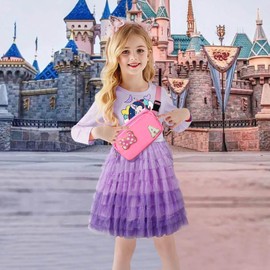 Chenille Initial Bow Mouse Fanny Pack, Park Crossbody Bag Christmas Birthday Gifts for Teen Girls Daughter Bestie Women Kids Adults, Pink Cute Belt Bag Must Haves for Park Travel Running Letter A