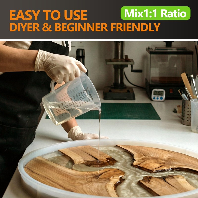 Epoxy Resin 2 Gallon Clear Deep Pour Resin Epoxy Art