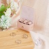 SUPERFINDINGS Pink Dog Ring Holder Leather Wedding Ring Cushion Box