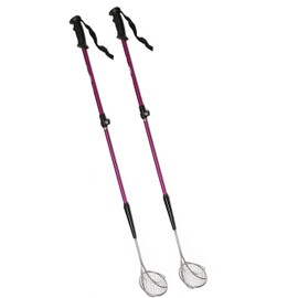 Vos Beach Multifunction Sand Sifter (Pink, 2 Pack) Shell Scoop Sand Scoop Extra Long Adjustable Handle Back Saver Hygienic Pet Cat Litter Scoop Aquarium Accessories Tool