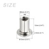 METALLIXITY 20pcs Rivet Hex Socket Head Nuts (M6x12mm) Nickel Plated