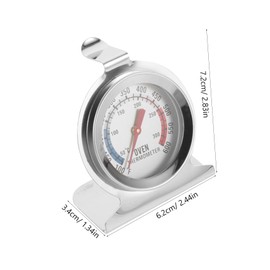 FELTECHELECTR 2pcs Stainless Steel Oven Thermometer Dual Scale High-Temperature Baking Thermometer for Accurate Cooking and Grilling Easy to Read Dial for Home and Professional Kitchens