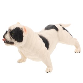 ABOOFAN Plastic Bulldog Figurine Wildlife Animal Model for Home Decor Desk Ornament and Realistic Adornment for Pet Lovers and Ideas