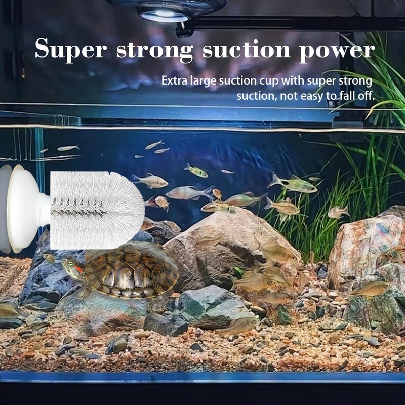 Turtle Brush with Suction Cup, 2025 New Turtle Tank Accessories.