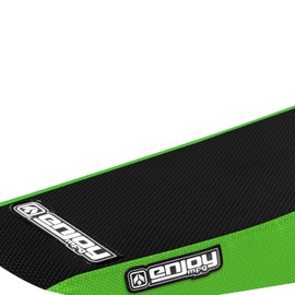 Enjoy MFG 1995-2007 KDX 200/220 Green Sides/Black Top Full Gripper Seat Cover