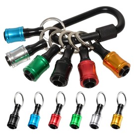 1/4 inch Hex Shank Aluminum Alloy Screwdriver Bits Holder Extension, Quick Change Connect Holder Portable Drill Screw Adapter Quick Release Extension Bar
