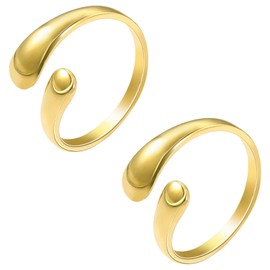 QZKJQDD Anxiety Ring Silver, Anti Stress, Shade Anxiety Ring, Stainless Steel Anxiety Ring, Stress Ring Rings, for Panic Attacks, Thumb Ring, Finger Mood Ring, Women (Pack of 2), Stainless Steel, none