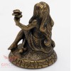 Solid Brass Amber Figurine of Virgo Astrology Zodiac sign Horoscope