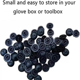 100Pcs Nylon Universal Cable Tie Buckle for Car, Automotive Zipper Clips, Heavy Duty Plastic Rivet T Zip Ties Style, Zippered Trim Clip Auto Parts, Button Ziptie Bumper Retainer Fender Liner Fastener