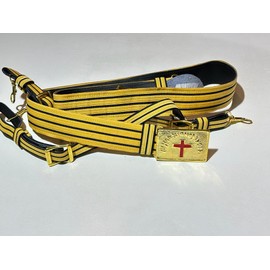 Generic MASONIC KNIGHTS TEMPLAR GOLD // BLACK Ceremonial Sword Belt & Buckle for Sir Knight SIZE Adjustable 36 TO 50 INCHES, Standard, Silver