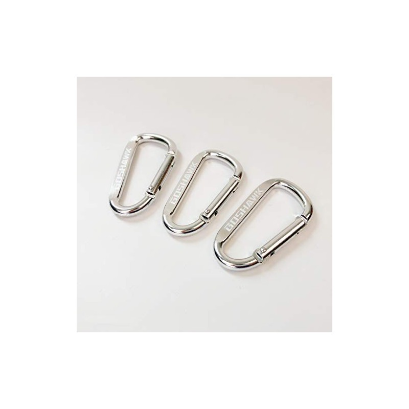 Goshawk Cable Carabiner Camping Hiking Hook Chain Key D-Ring Lock