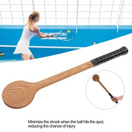 Estink Tennis Sweet Pointer, Tennis Pointer Spoon Wood Sweet Pointer Trainer Racket Swing Practice Training Aid with Storage Bag for Sports Accurate Swing Practice (Standard