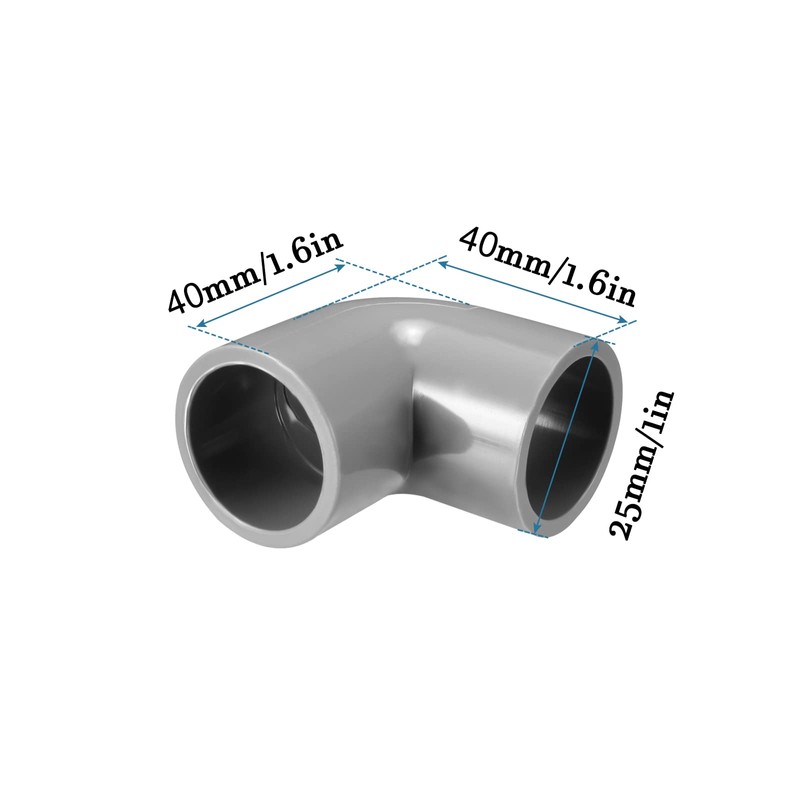 QUARKZMAN 20 mm Slip PVC Pipe Connector x 10 Pieces
