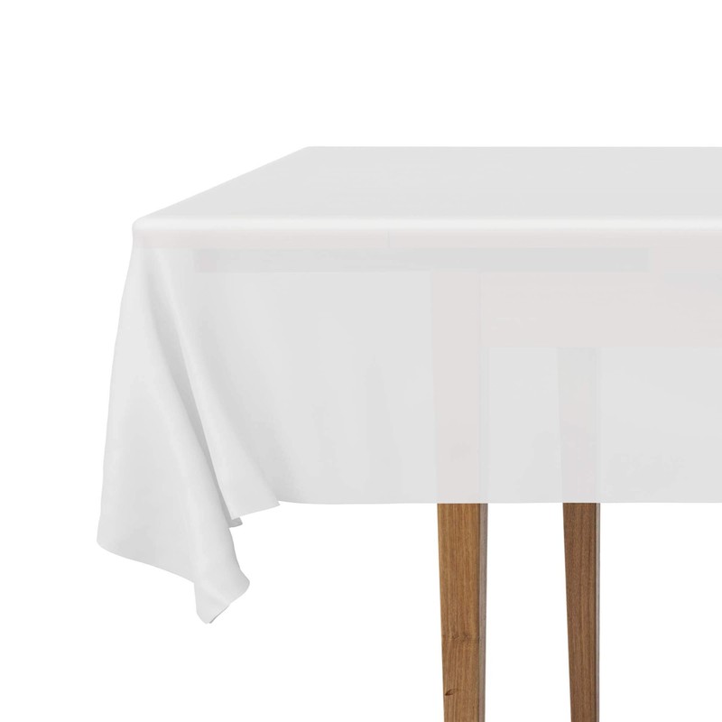 DecorRack 2 Rectangular Tablecloths BPA-Free Plastic, 54 x 108 inch,