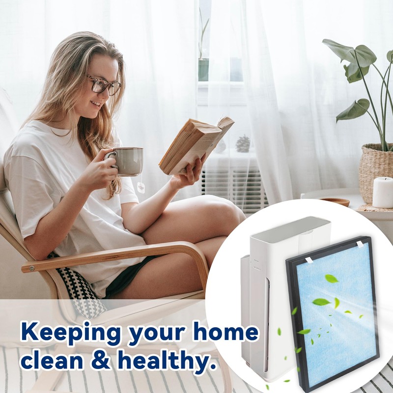 ATXKXE HSP002 Replacement Filter Compatible with Hathaspace Air Purifier Filter