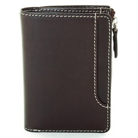 Orice/Orice Men's Bifold Wallet with Name Engraving, Free Engraving, 06. Dark Brown (Vachetta Leather)
