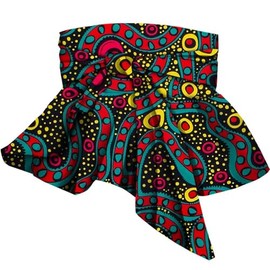 African Women Waist Belts Print Vintage Wide Waist Belt for Tops Dress