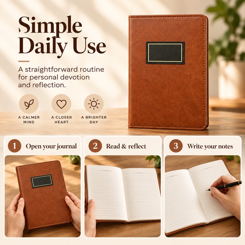 365-Day Prayer Journal for Daily Devotion – Compact 12 ×