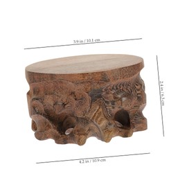 Mipcase Wooden Display Base for Flower Vases Material Decorative Stand for Home Teapot Statue Easy to Clean Durable Portable Height